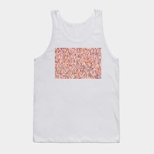 Peach, salmon and coral, pink shades, geometric pieces print Tank Top